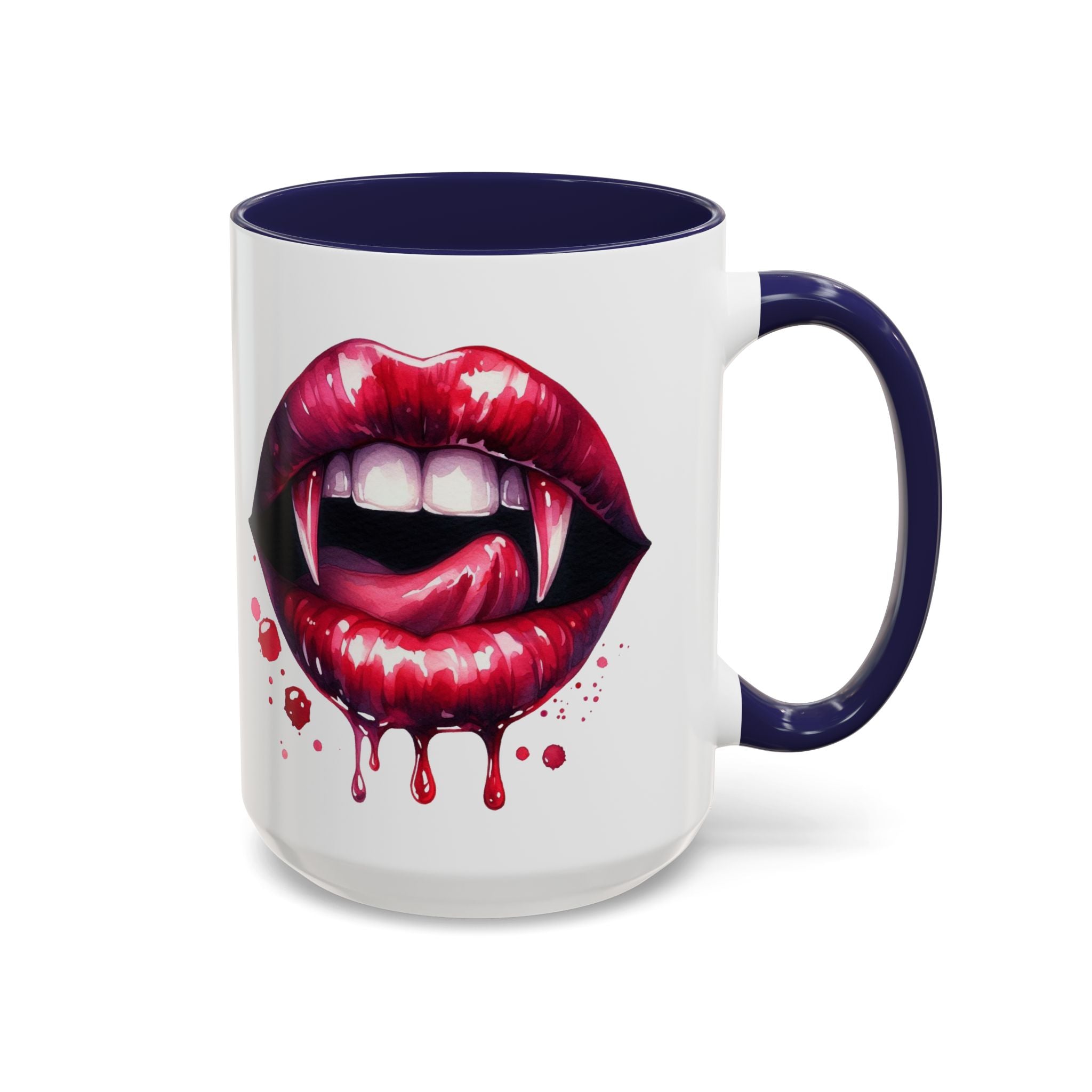 Gothic Vampire Teeth Coffee Mug – Perfect for Halloween, Spooky Occasions, Gift for Horror Lovers, Unique Accent Cup