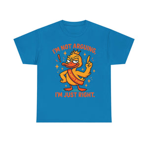 Funny attitude always right Tee, Casual Wear, Gift for Friends, Humor T-Shirt,  Loungewear, Birthday Gift