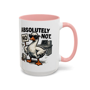 Sassy Coffee Mug, Humorous Gift for Geese Lovers, Fun Office Desk Decor, Funny Animal Cup, Quirky Kitchenware