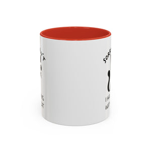 Funny cat Sorry I can't I have plans with my cat  Accent Coffee Mug (11, 15oz) by mrdragonsfire