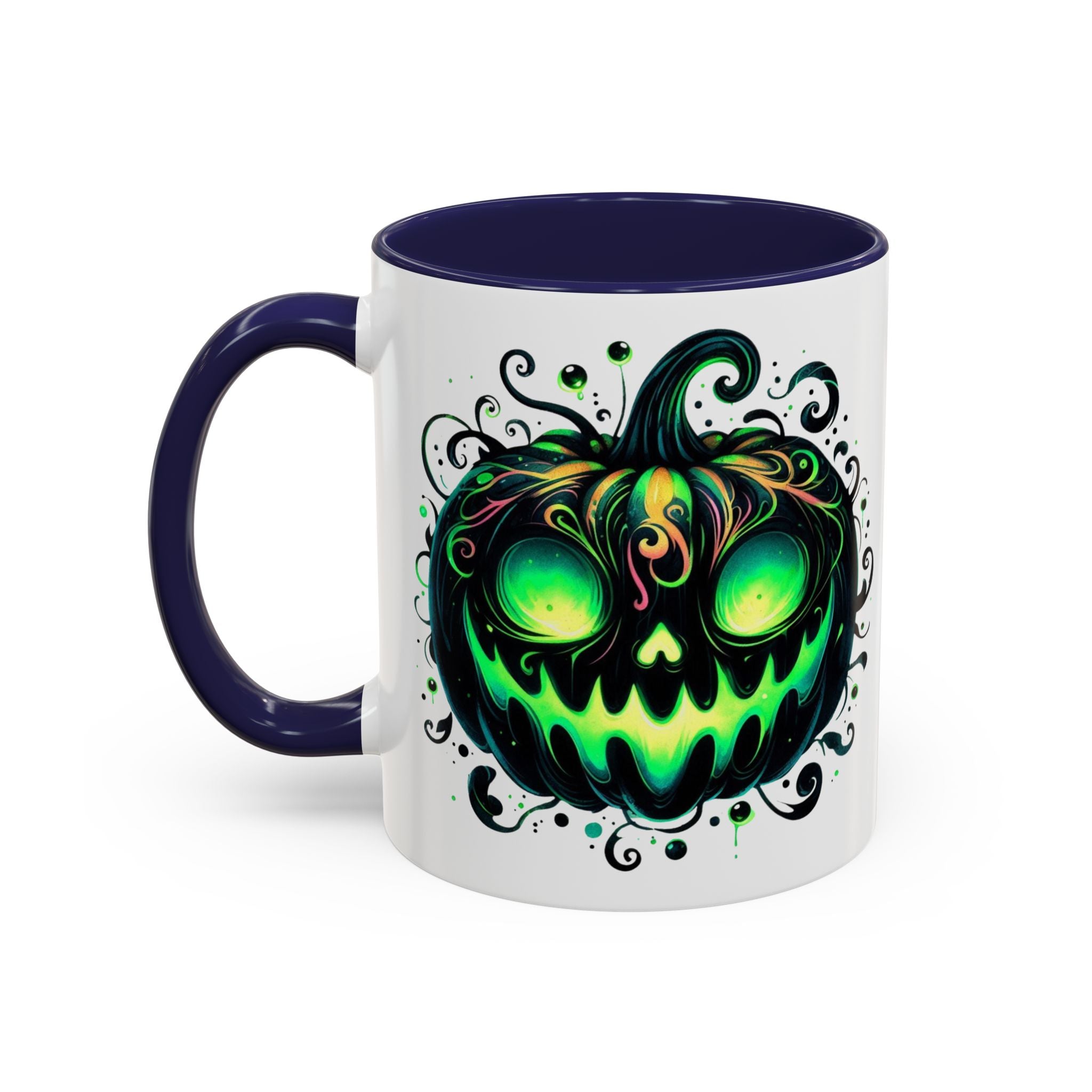 Spooky Pumpkin Accent Coffee Mug – Perfect for Halloween Lovers
