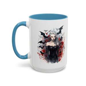 Gothic Coffee Mug, Dark Aesthetic Cup, Halloween Drinkware, Vampire Themed Gift, Horror Mug, Witchy Kitchen Decor