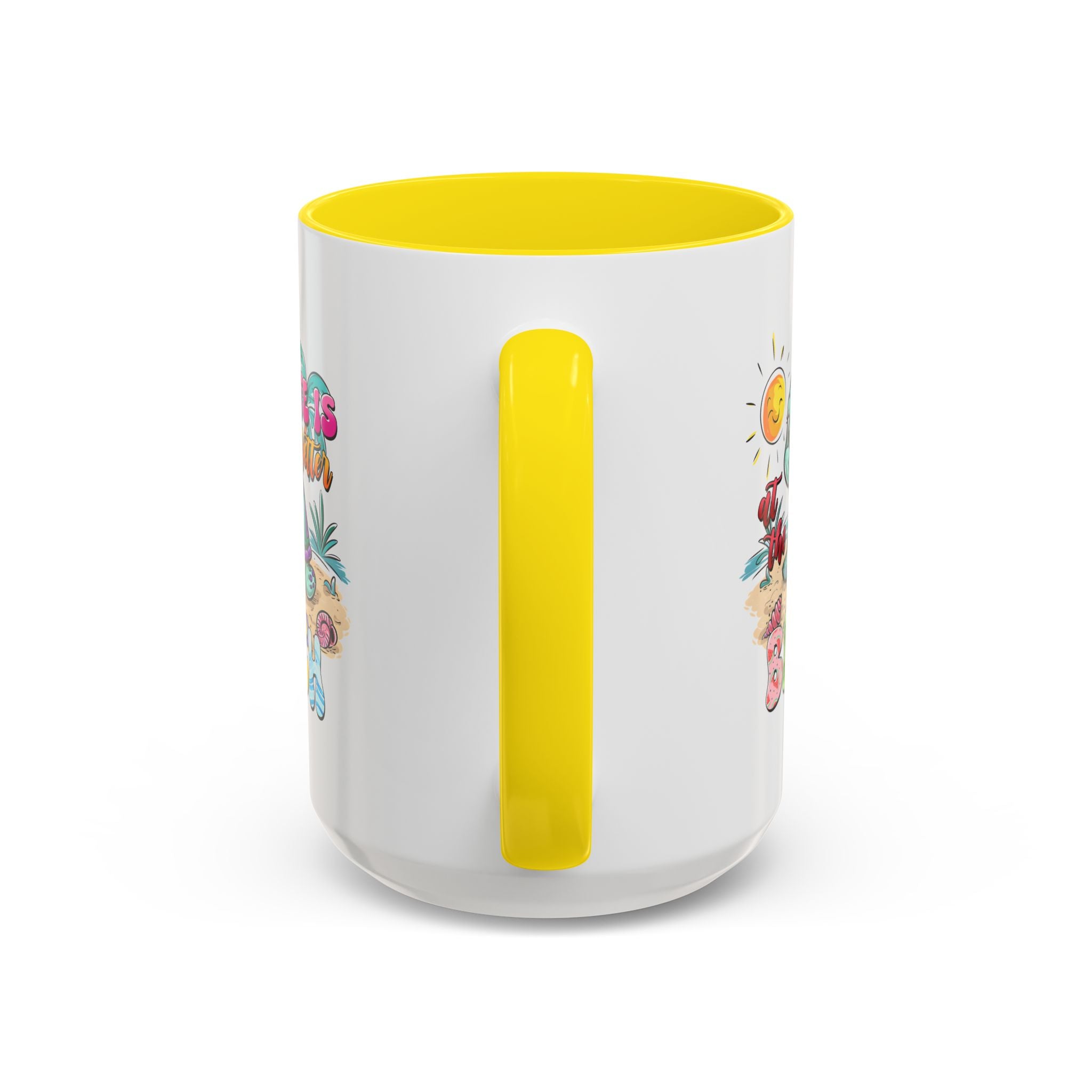 Beach Vibe Accent Coffee Mug - "Life is Better at the Beach" Design turtle animal lover