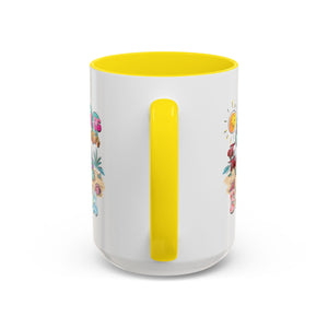 Beach Vibe Accent Coffee Mug - "Life is Better at the Beach" Design turtle animal lover