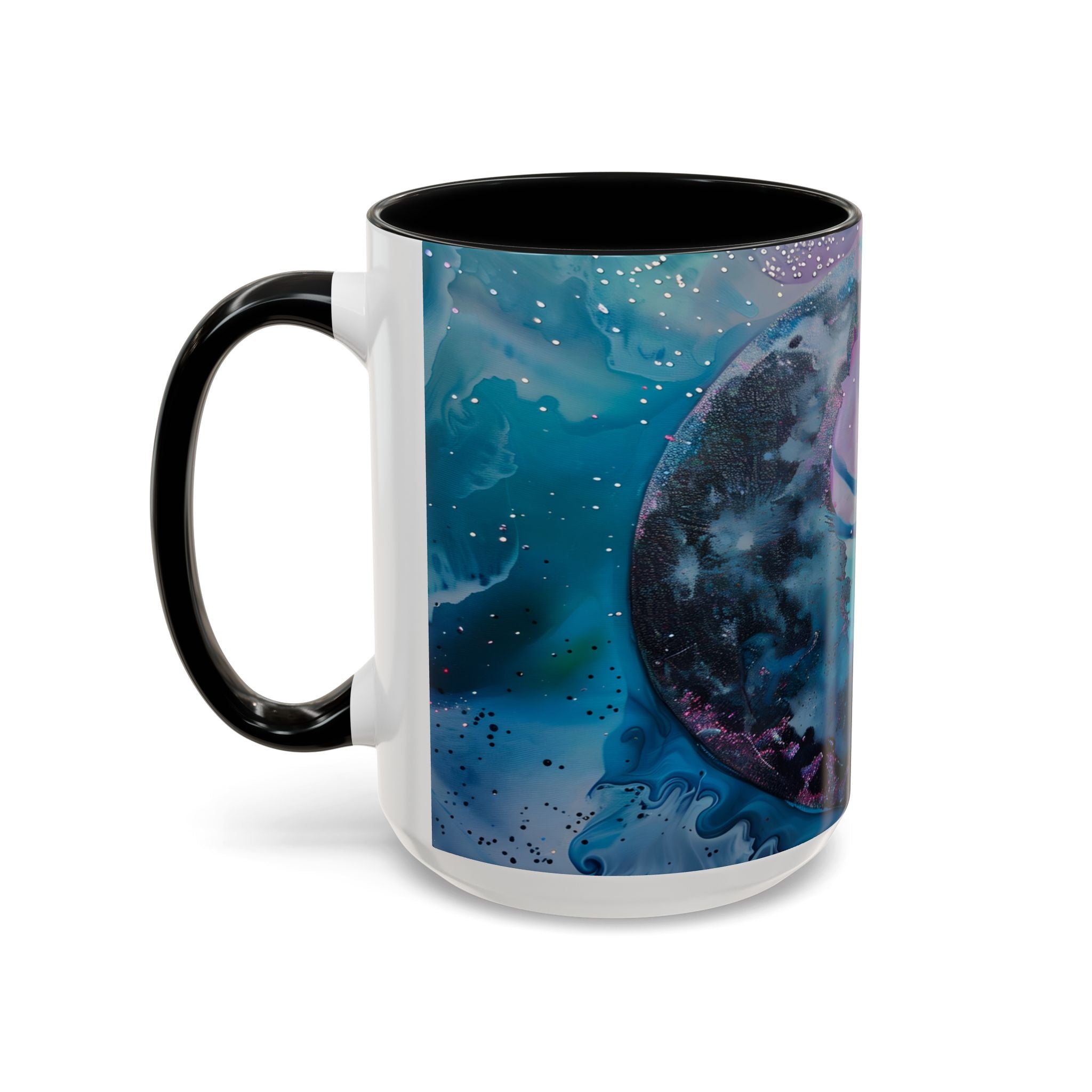 Enchanted Fairy Accent Coffee Mug — Magical Night Sky Illustration (11/15oz) fantasy
