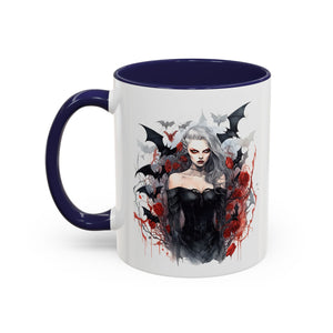 Gothic Coffee Mug, Dark Aesthetic Cup, Halloween Drinkware, Vampire Themed Gift, Horror Mug, Witchy Kitchen Decor