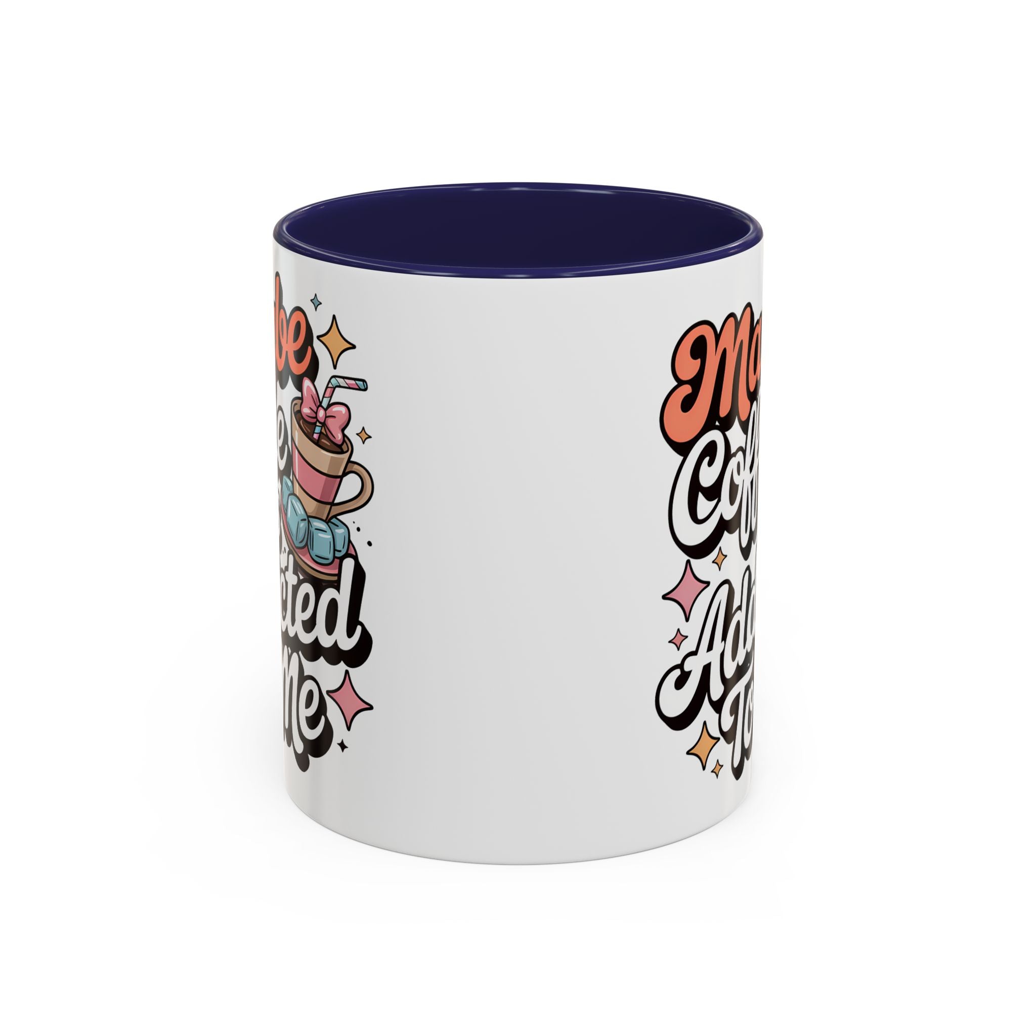 Coffee Addict Accent Mug - Fun Design for Coffee Lovers