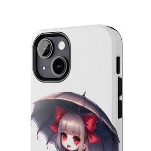 vampire girl horror art Tough Phone Cases