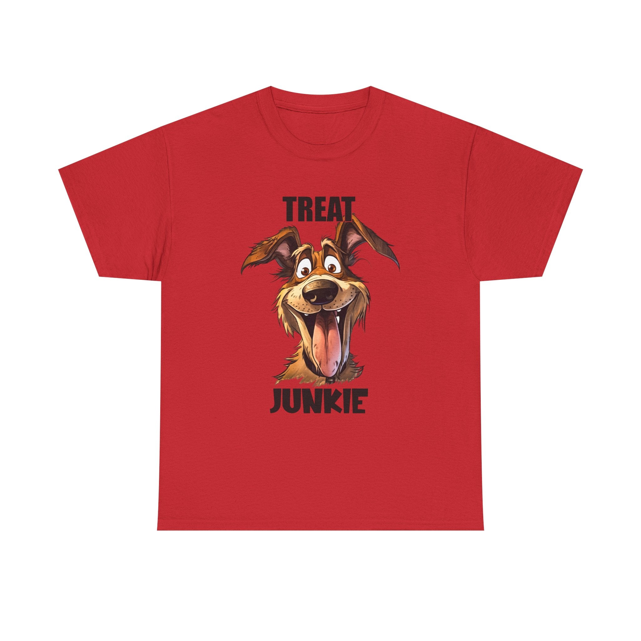 Dog Lovers Treat Junkie Tee, Unisex Dog T-Shirt, Pet Owner Gift, Funny Dog Shirt, Animal Lover Apparel, Dog Enthusiast Gift