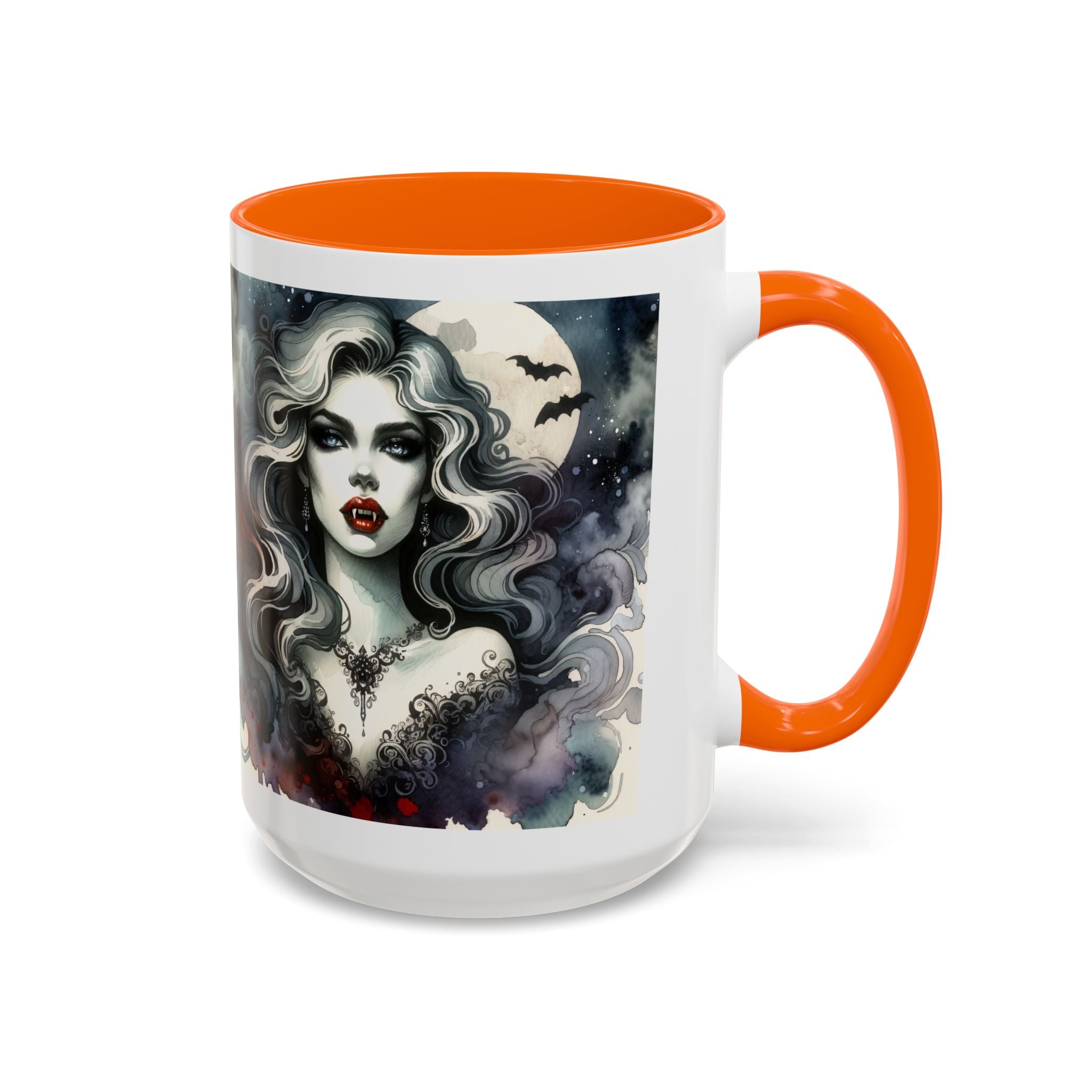 Gothic vampire Elegance Coffee Mug,  Halloween Decor, Dark Art Mug, Spooky Homeware