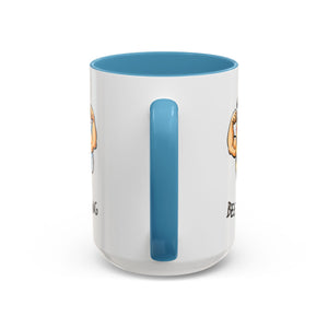 Bee Strong Accent Coffee Mug - Motivational Mug for Strength and mental health