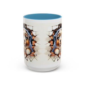 Cute Puppy Accent Coffee Mug - Perfect Gift for Dog Lovers, Unique Pet Lover Mug, Mother’s Day, Birthday, Home Decor