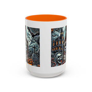 Gothic vampire Halloween Coffee Mug, Spooky Decor, Skull Design, Gift for Horror Lovers,  Party Essential, Unique Drinkware