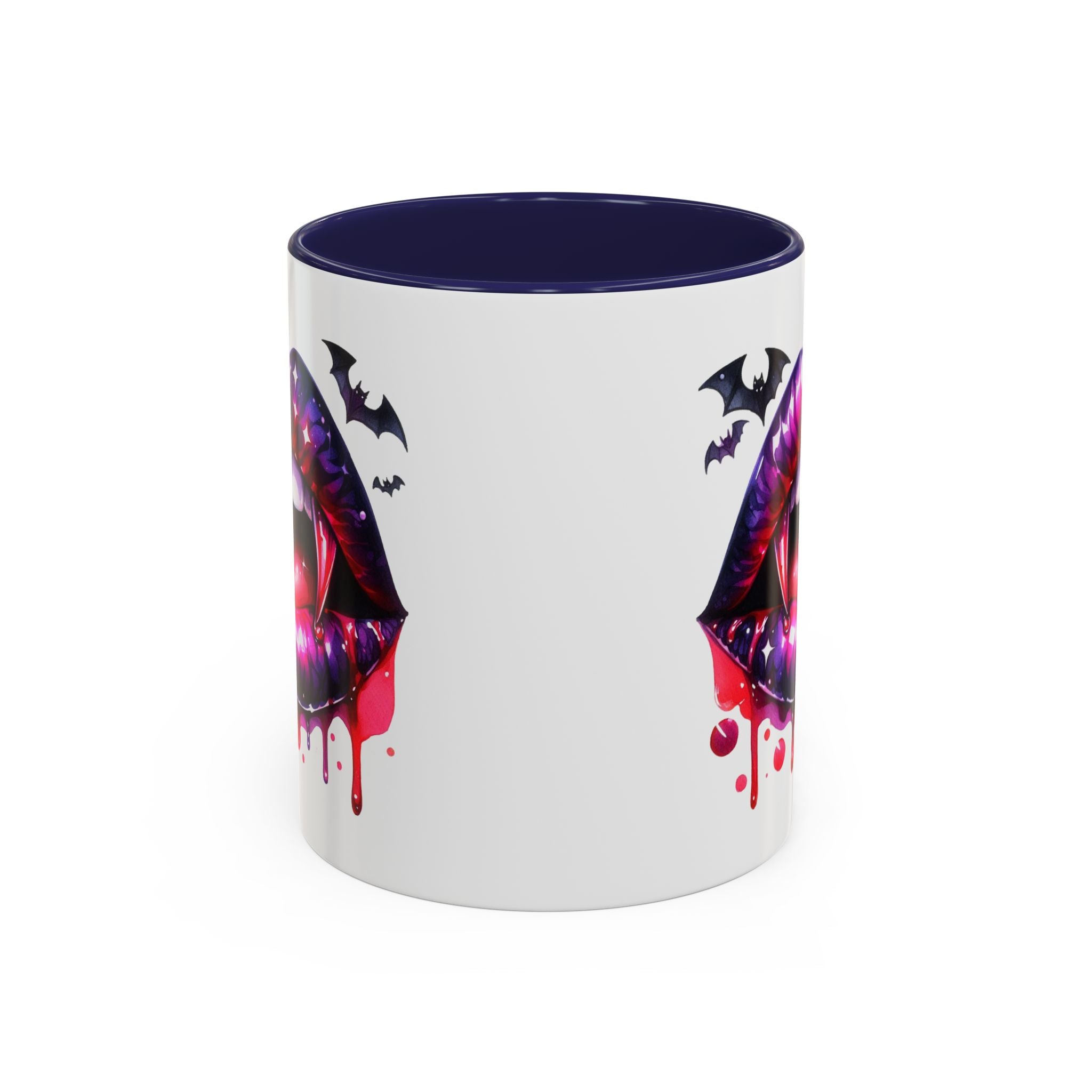 Gothic Vampire Coffee Mug, Halloween Mug, Dark Aesthetic, bats, Spooky Home Decor, Unique Coffee Cup