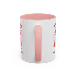 Halloween Breast Cancer Awareness Coffee Mug | October 2023 Gift, Pink Ribbon Mug, Spooky Coffee Cup, Cute Duck Mug, Fall Decor