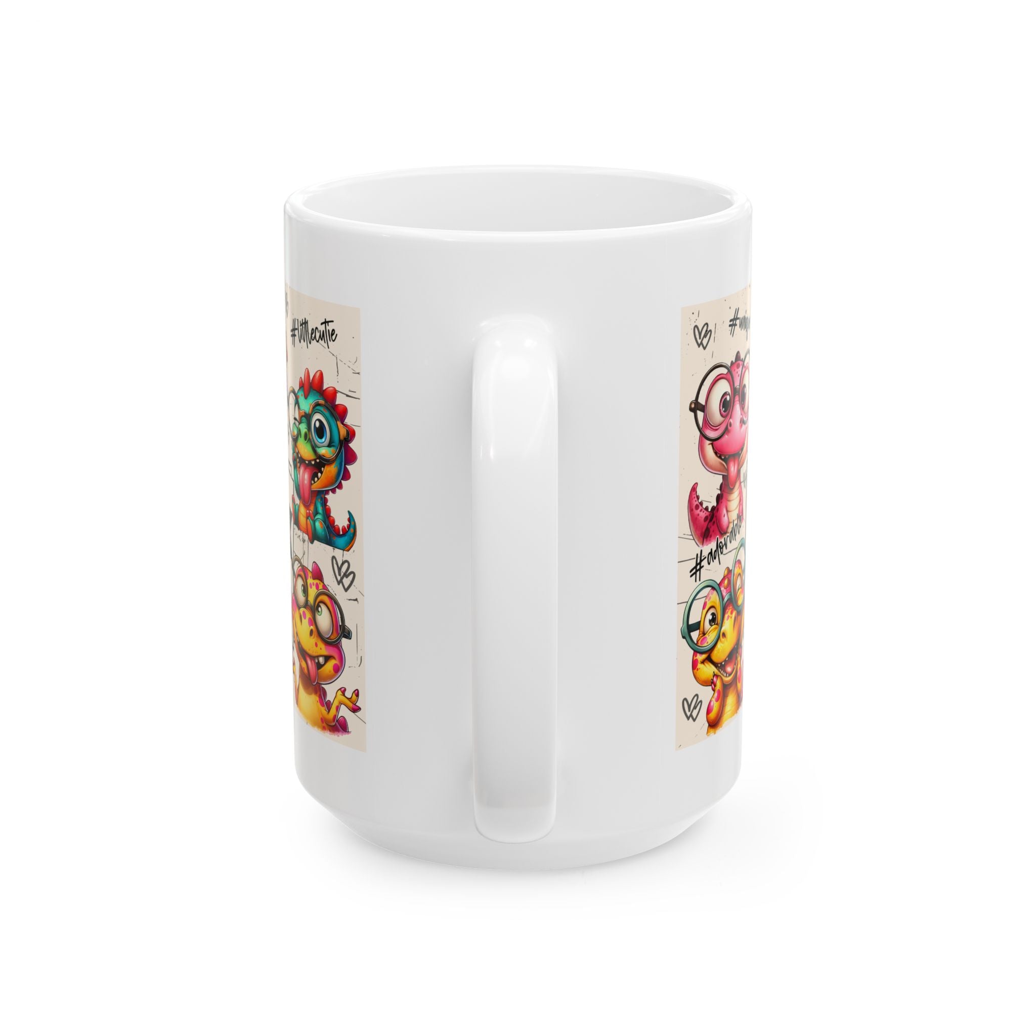 funny Dinosaur coffee Mug, Playful Coffee Cup  Cute Gift for Birthdays, Fun Desk Decor, Dino Lover Gift