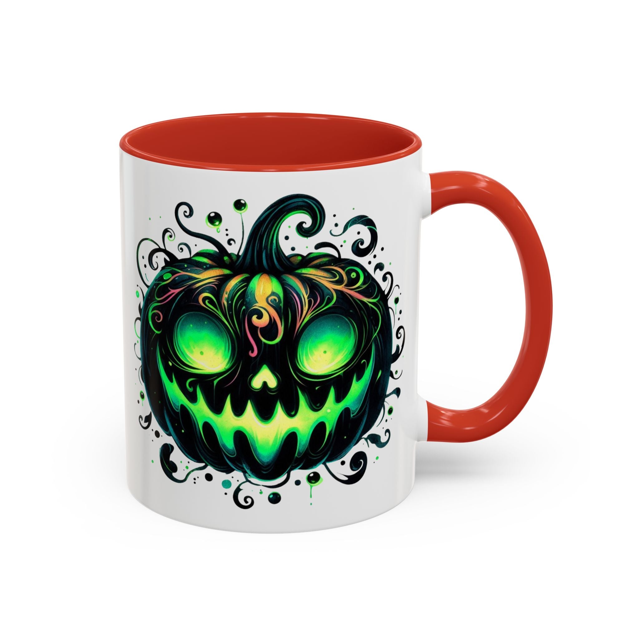 Spooky Pumpkin Accent Coffee Mug – Perfect for Halloween Lovers