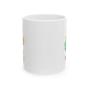 Cheerful Earth Mug: Motivational Quote for Daily Inspiration, Eco-Friendly Gift, Coffee Lover's Companion, Morning Motivation, Earth