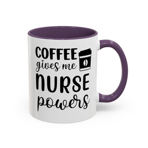 Nurse Coffee Mug, Funny Gift for Nurses, Coffee Lover's Mug, Black Accent Tea Cup, Motivational Nurse Gift