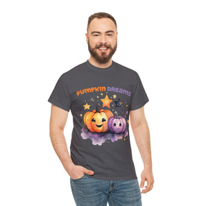 Halloween t shirt pumpkin dreams pastel colors gift for whole family fall fun stocking stuffer Unisex Heavy Cotton Tee