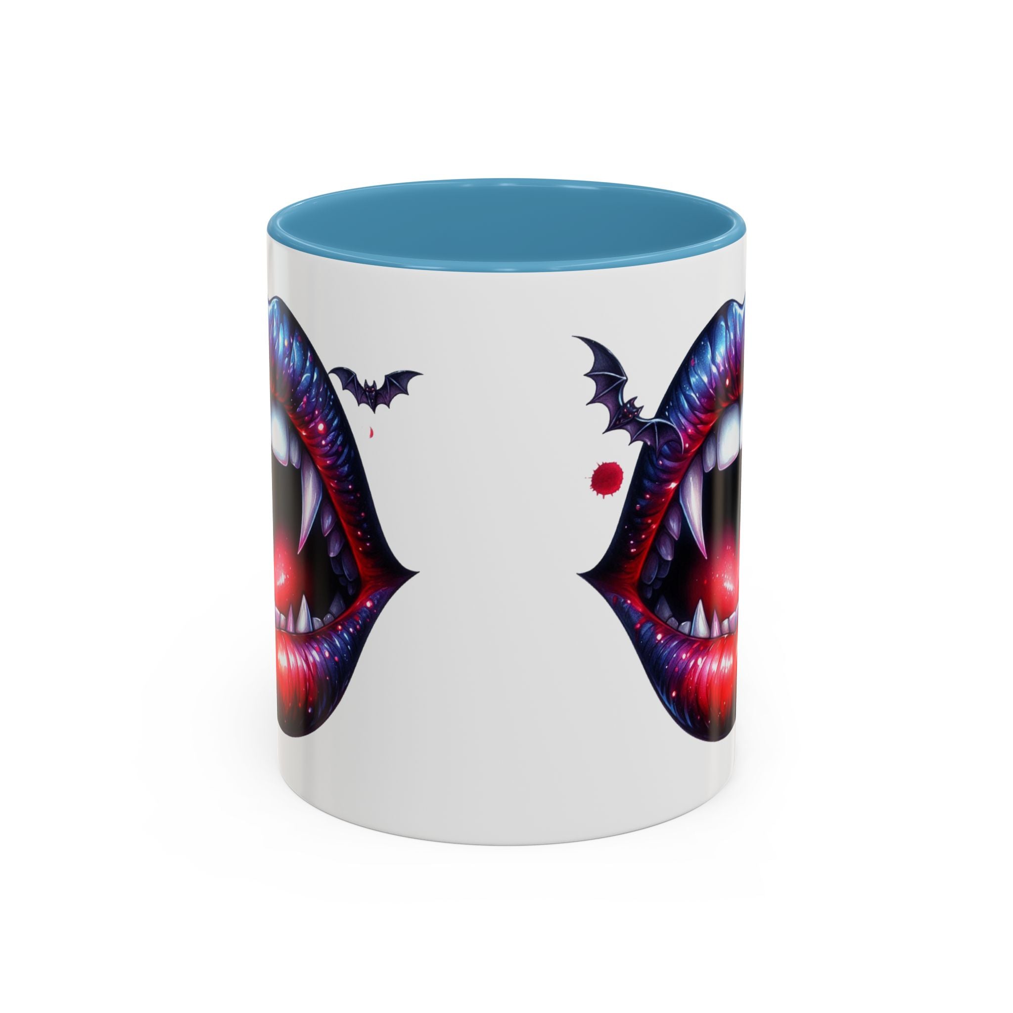 Vampire Lips Coffee Mug, Gothic Drinkware, Halloween Gift, Spooky Kitchen Decor, Vampires, Halloween Party Accessories