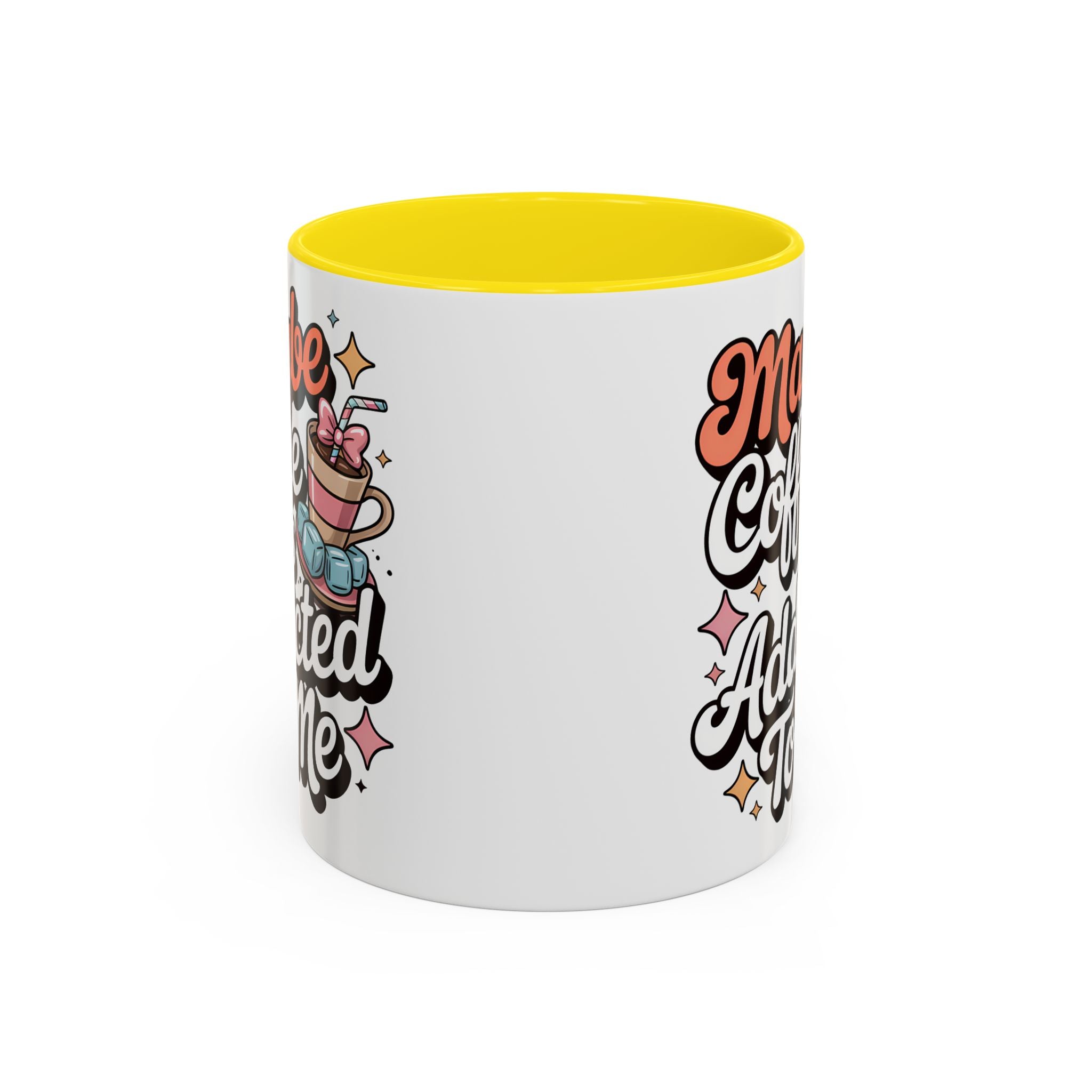 Coffee Addict Accent Mug - Fun Design for Coffee Lovers