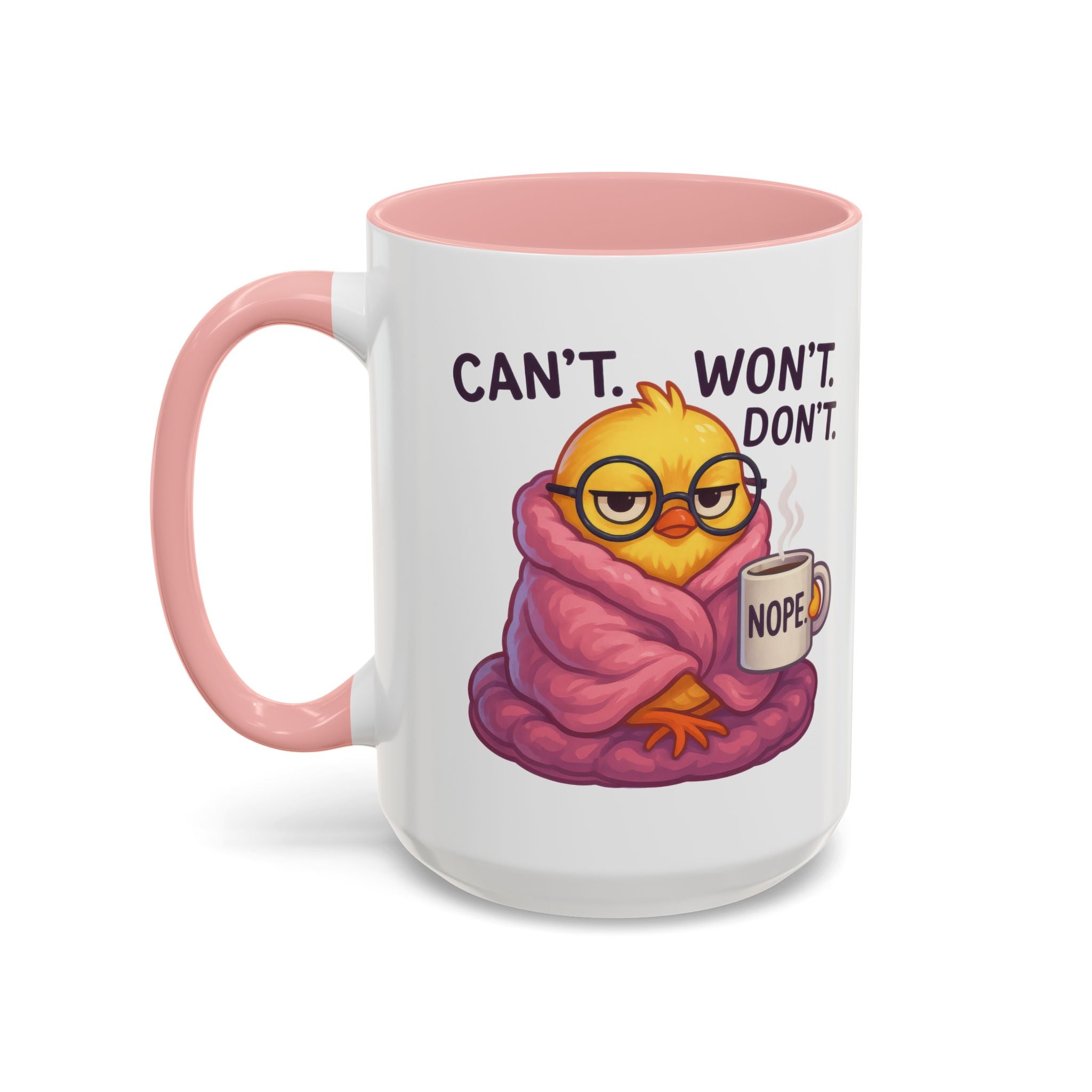Cozy Cartoon Coffee Mug - Perfect for Lazy Days, Gifts for Friends, Cute Coffee Cups, Inspirational Morning Mug, Funny Beverage Container