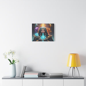 Mystical Sorceress Canvas Artwork - Fantasy Wall Decor