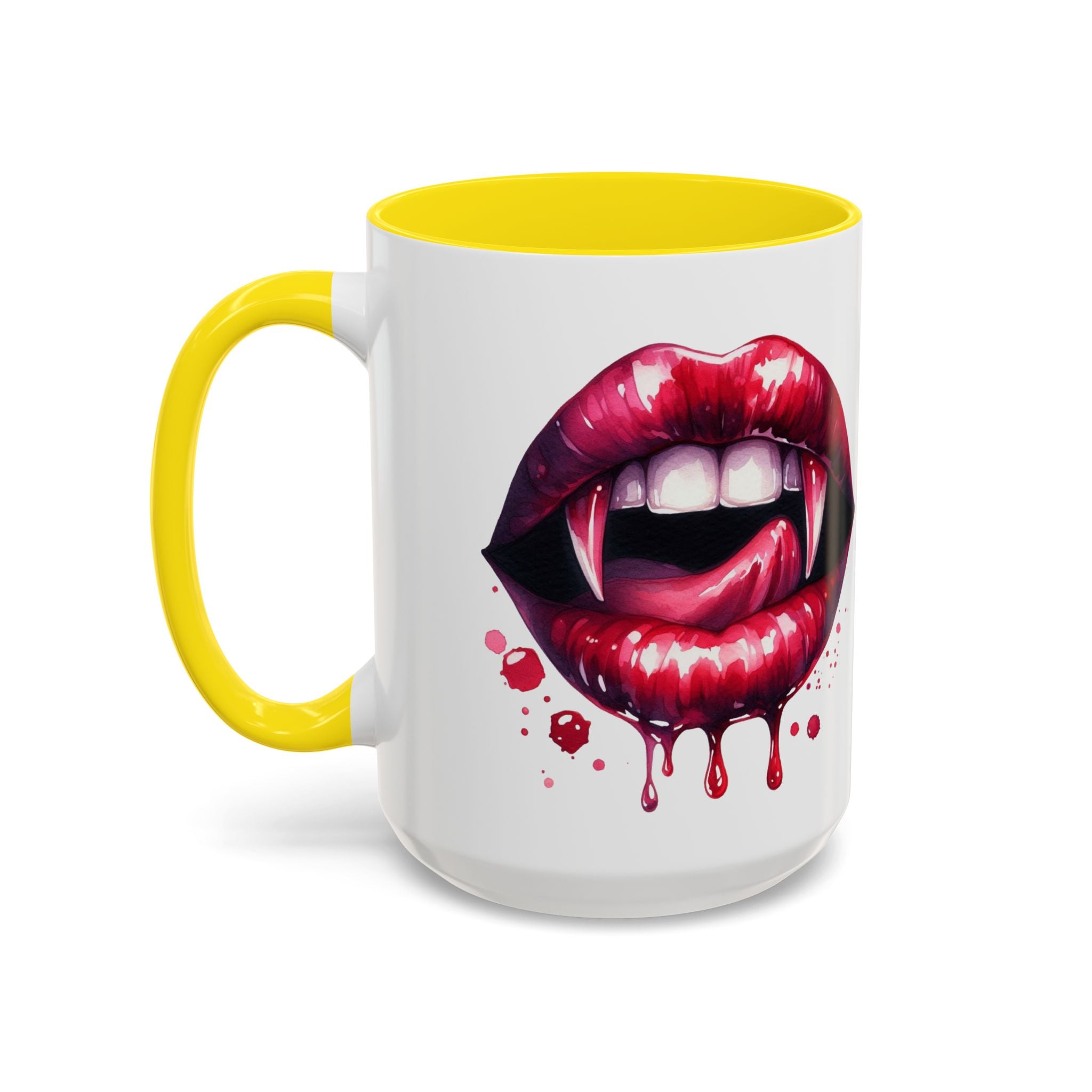 Gothic Vampire Teeth Coffee Mug – Perfect for Halloween, Spooky Occasions, Gift for Horror Lovers, Unique Accent Cup