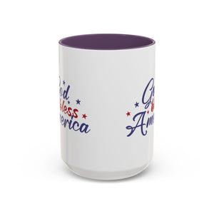 Patriotic Coffee Mug - God Bless America Design