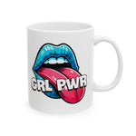 Bold Lip Graphic Ceramic Mug | Fun Coffee Cup for Sassy Coffee Lovers | Perfect Gift for Birthdays, Holidays, or Just Because