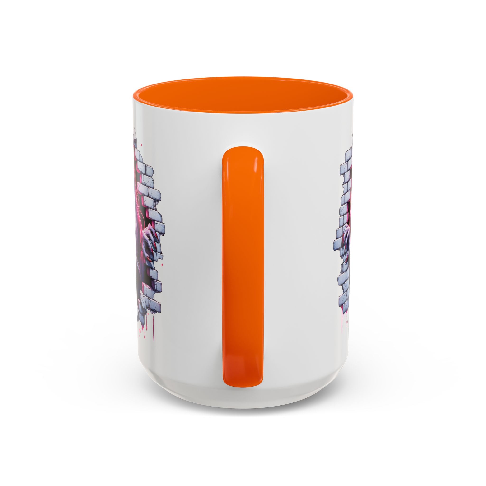Vampire Wall Art Coffee Mug - Gothic,  Perfect Gift for Halloween, Unique Art Mug, Monster Mug, Fantasy Drinkware