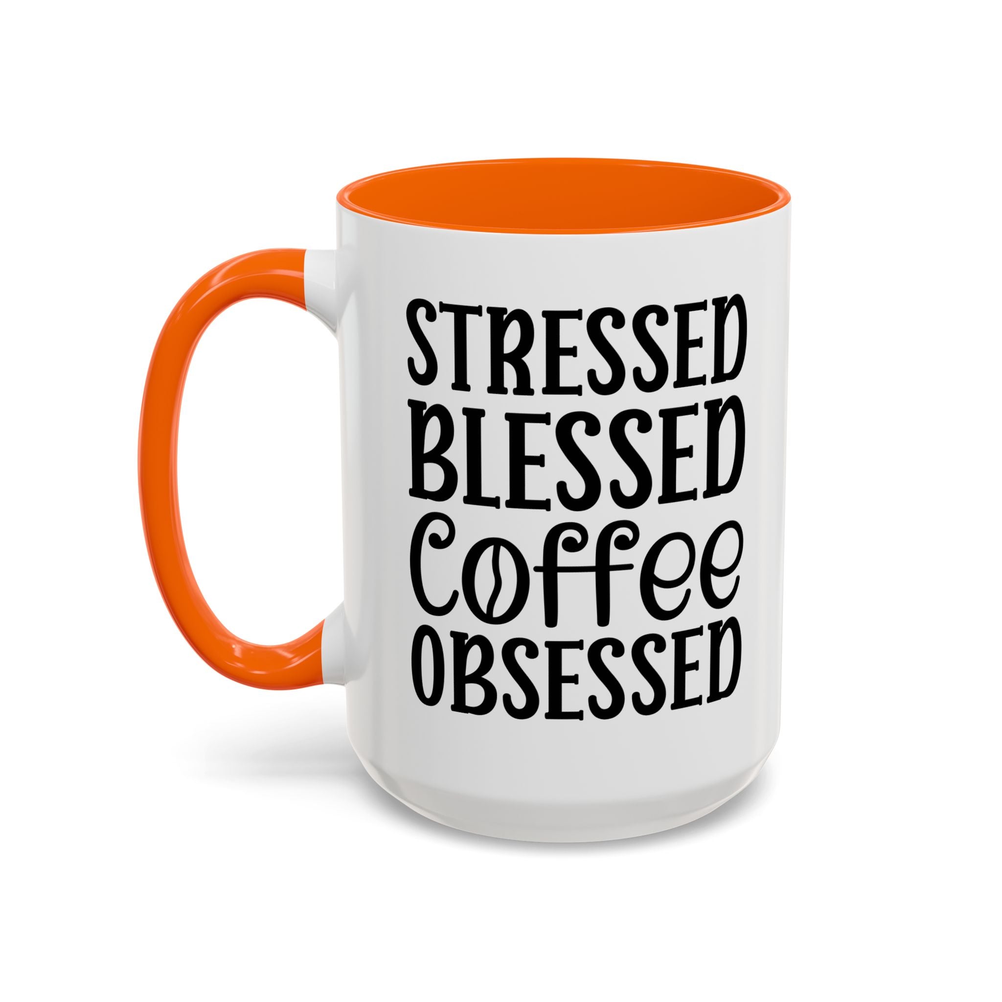 Stressed Blessed Coffee Obsessed Mug, Motivational Coffee Mug, Gift for Coffee Lovers, Funny Office Mug, Self-Care Gift Idea