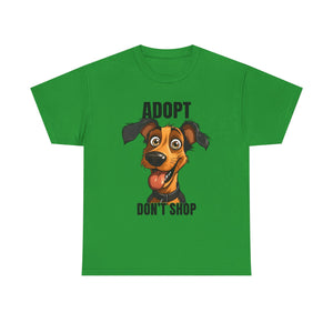 Funny Dog Adoption Tee, Unisex Tee, Pet Lover Gift, Animal Rescue Shirt, Dog Lover Apparel, Adopt Don't Shop Tee
