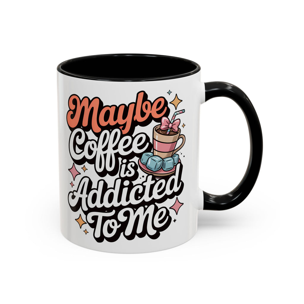 Coffee Addict Accent Mug - Fun Design for Coffee Lovers