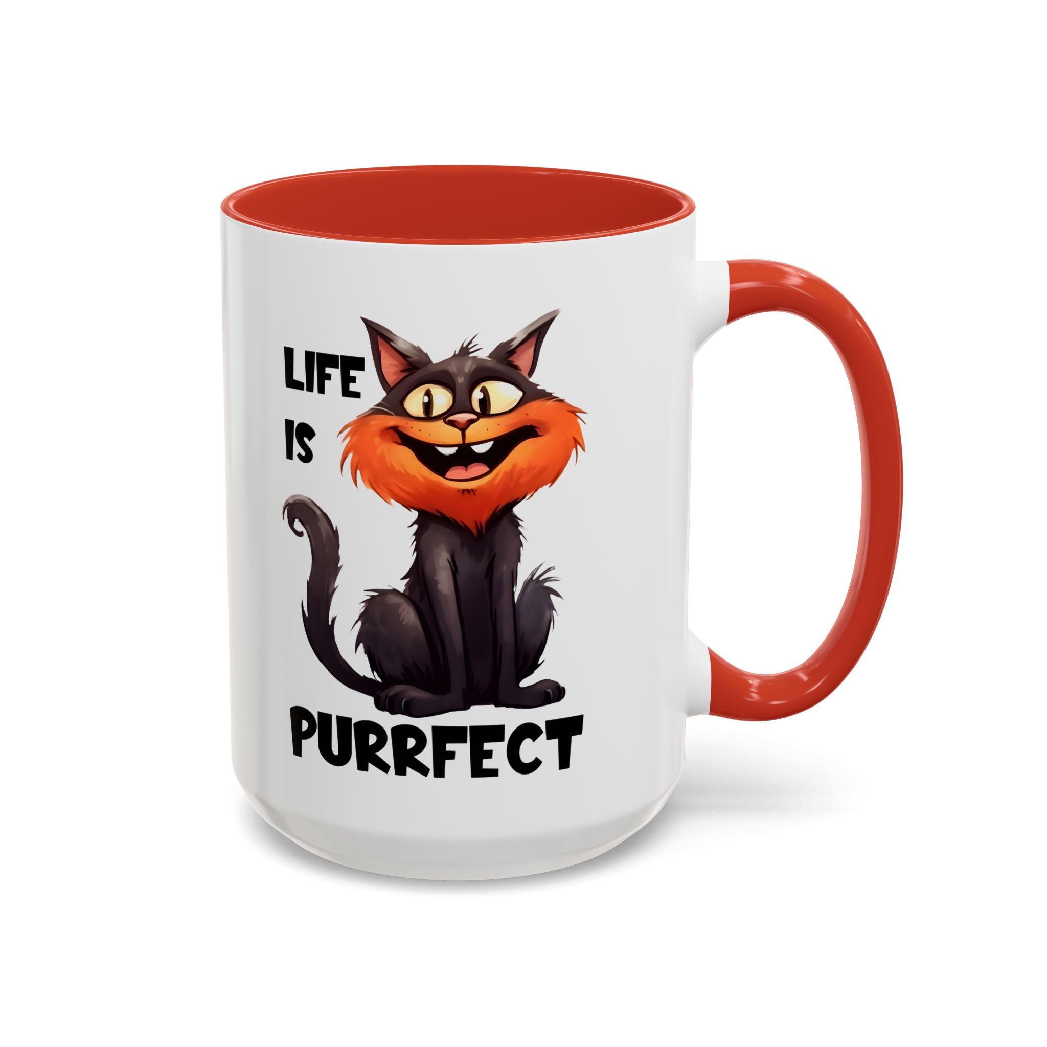 Purrfect Cat Accent Coffee Mug, Cat Lover Gift, Funny Drinkware, Cute Kitchen Accessory, Pet Owner Mug, Unique Gift Idea