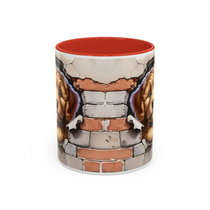 Cute Dog Accent Coffee Mug - Perfect Gift for Pet Lovers, Animal Lovers, Home Decor, Coffee Lovers, Unique Kitchenware