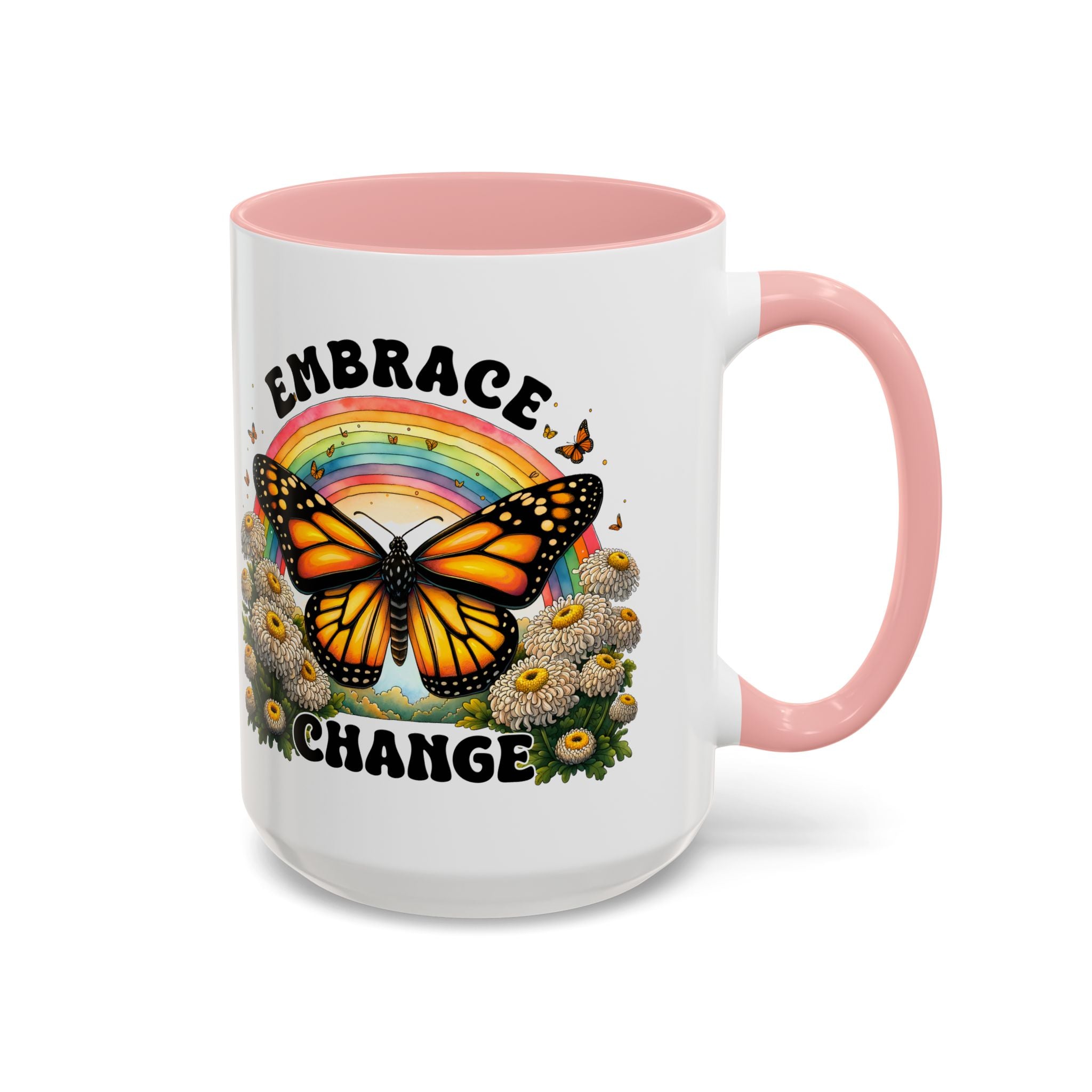 Embrace Change Butterfly Coffee Mug – Inspirational Gift for Nature Lovers