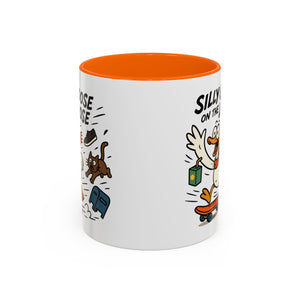 Silly Goose Coffee Mug - Fun Gift for Animal Lovers, Quirky Desk Decor, Inspirational Drinkware, Home & Office Tea Cups