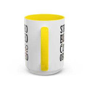 Stressed Blessed Coffee Obsessed Mug, Motivational Coffee Mug, Gift for Coffee Lovers, Funny Office Mug, Self-Care Gift Idea