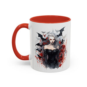 Gothic Coffee Mug, Dark Aesthetic Cup, Halloween Drinkware, Vampire Themed Gift, Horror Mug, Witchy Kitchen Decor