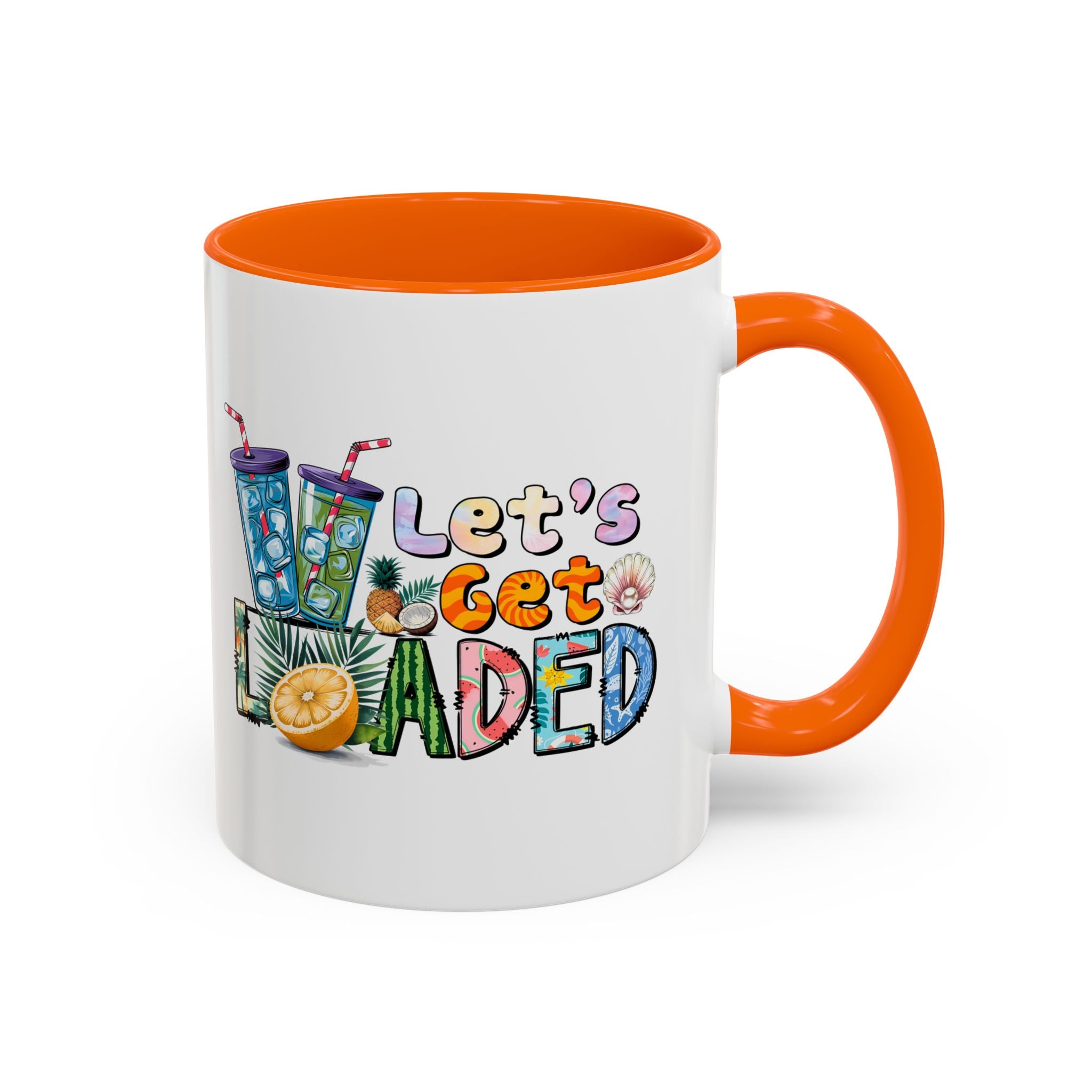 Colorful 'Let's Get Loaded' Coffee Mug - Fun Drinkware for Parties & Gatherings