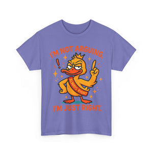 Funny attitude always right Tee, Casual Wear, Gift for Friends, Humor T-Shirt,  Loungewear, Birthday Gift