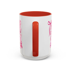 Pink Ribbon Duck Coffee Mug for Breast Cancer Awareness, Cute Gift for Her, Supportive Breast Cancer Mug, Unique Coffee Cup, Holiday Present