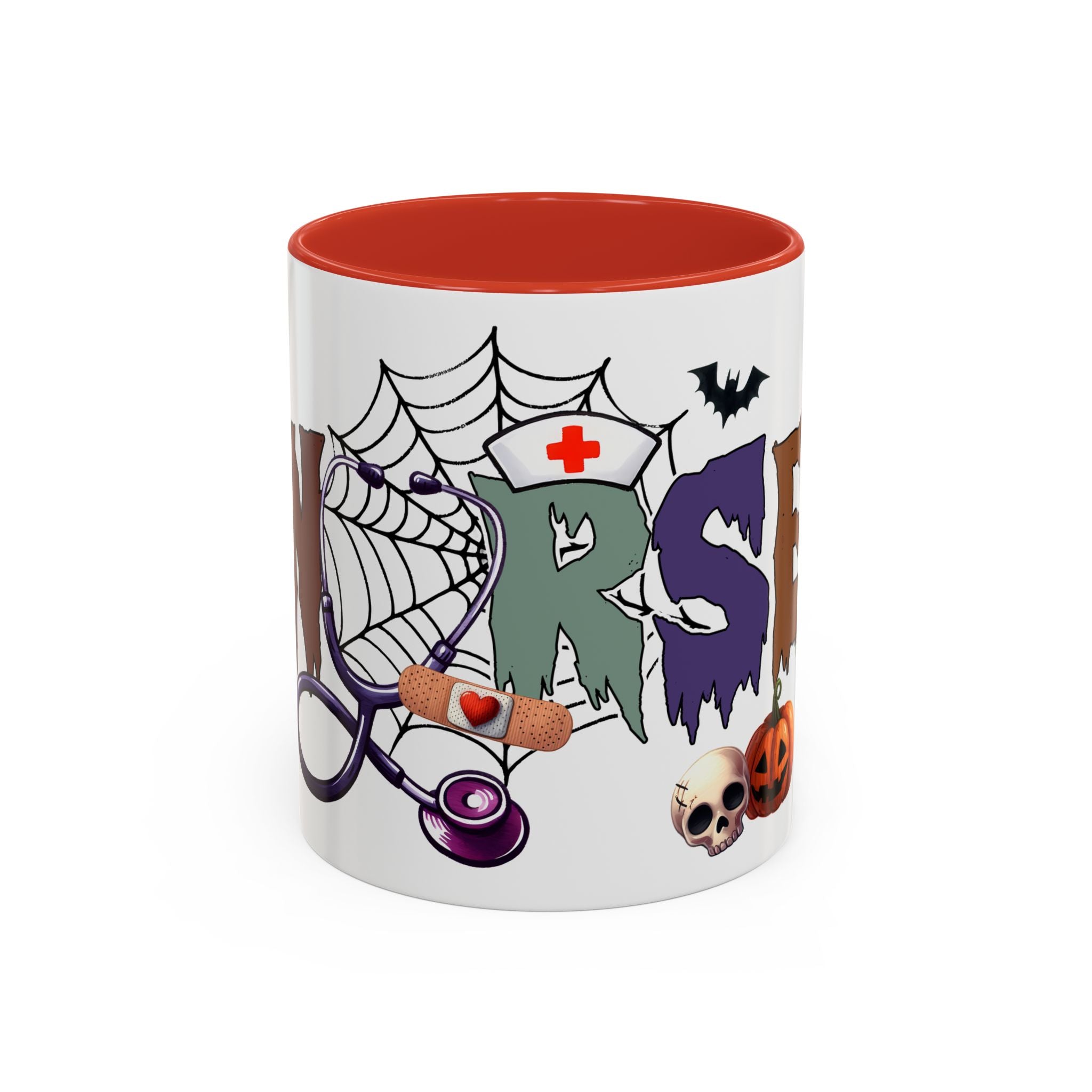 halloween nurse Accent Coffee Mug (11, 15oz) spooky