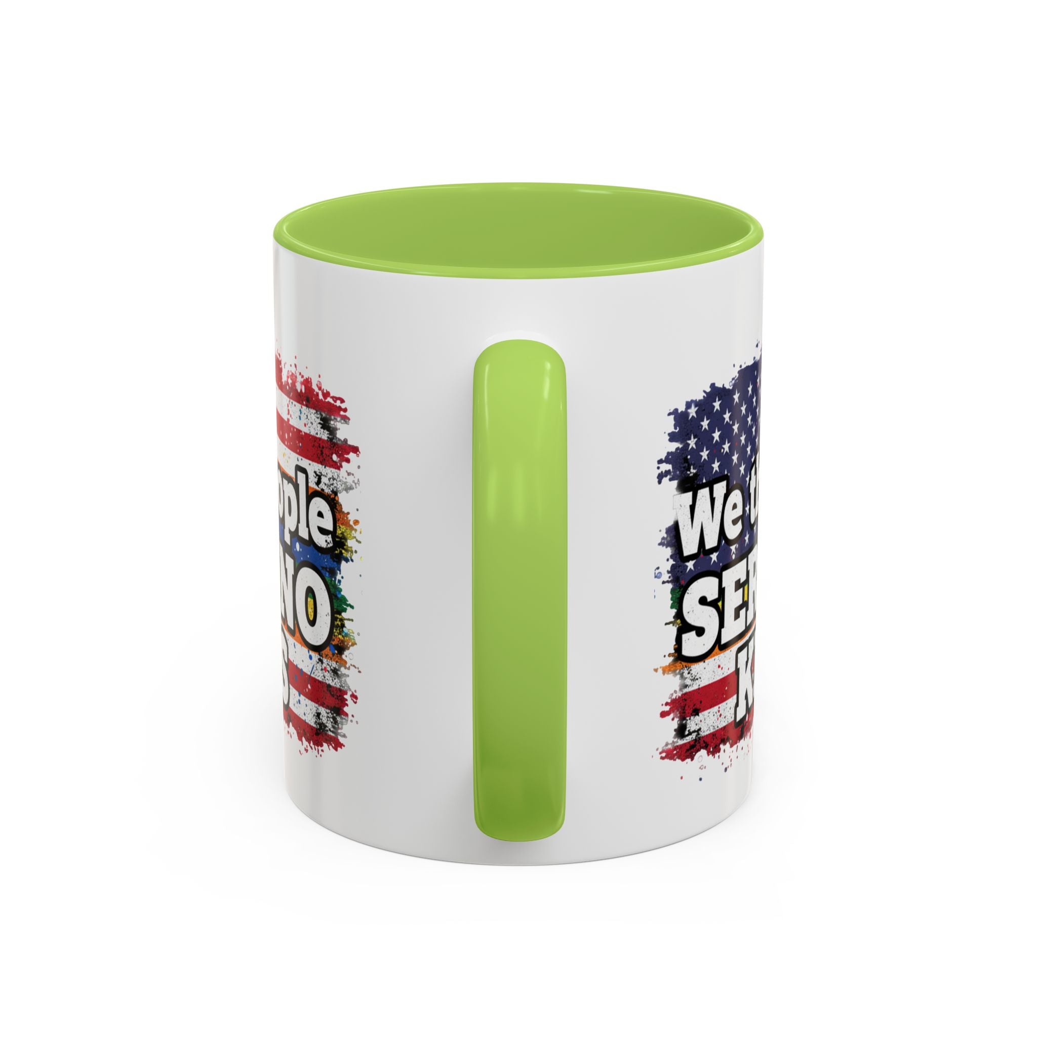 Patriotic Coffee Mug – "We the People Serve No Kings"