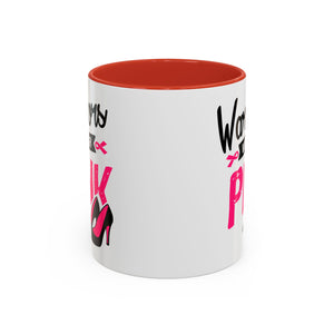 Breast Cancer Awareness Coffee Mug, Inspirational Gift, Warrior Mug, Pink Ribbon Awareness, Supportive Beverage Cup