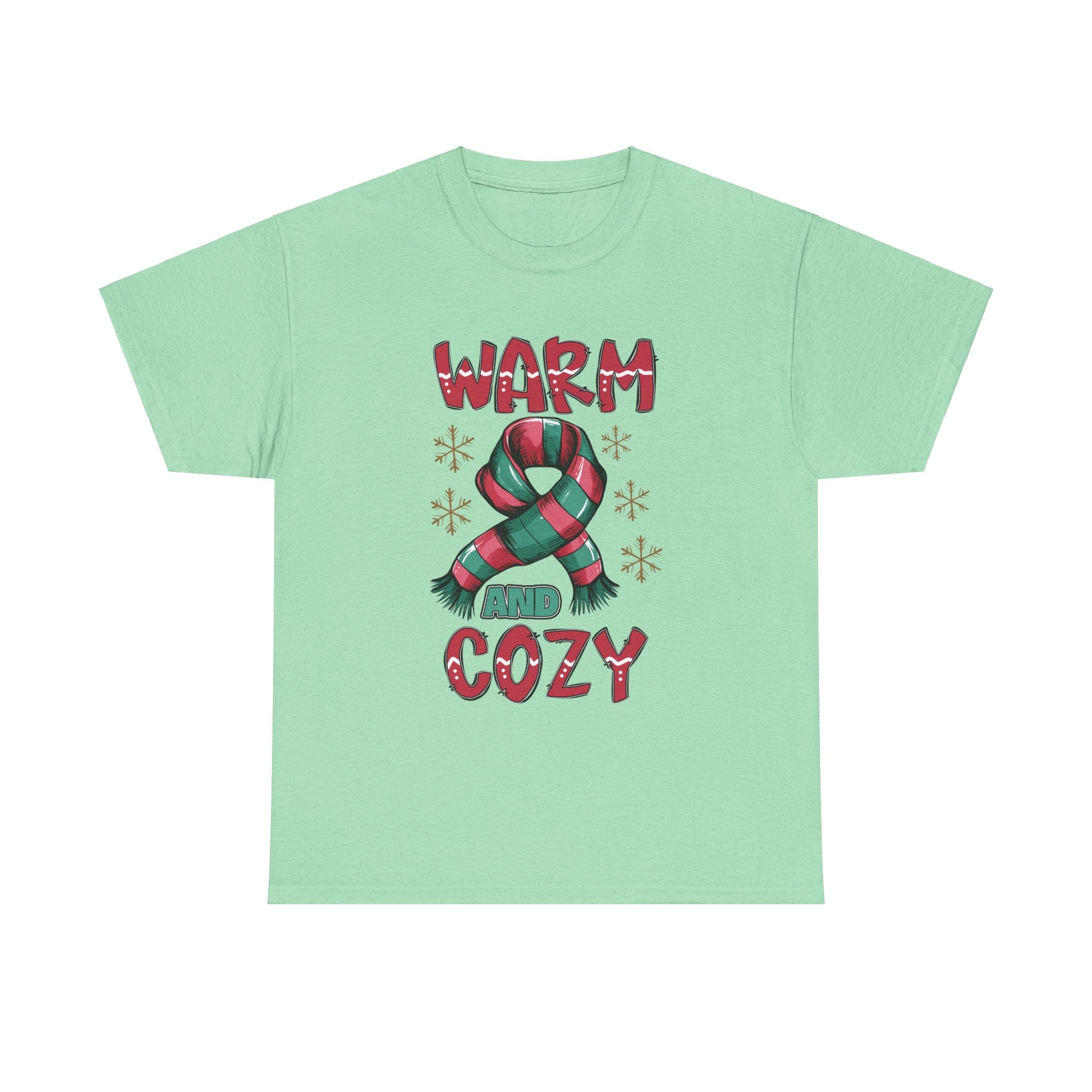 christmas warm and cozy Unisex Heavy Cotton Tee men women