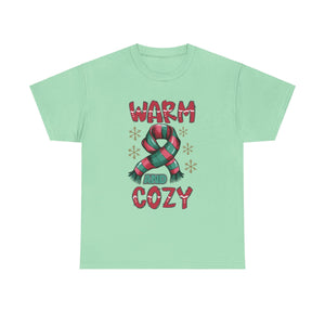 christmas warm and cozy Unisex Heavy Cotton Tee men women