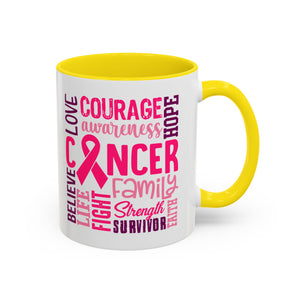 Inspirational Cancer Awareness Coffee Mug, Support Gift, Hope for Survivors, Breast Cancer Month, Motivational Mug, Encouragement Mug